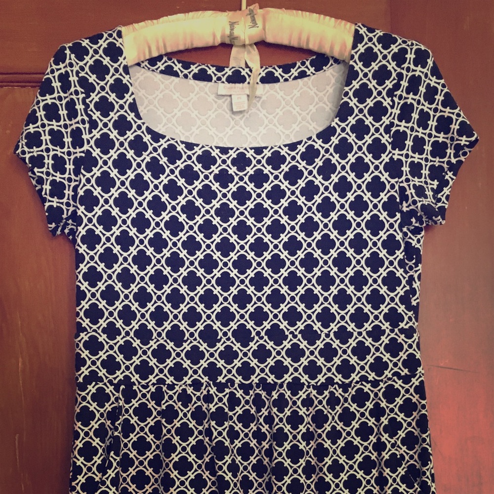 Charter Club navy shift dress
